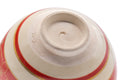 Underside and foot view showing the maker's mark and red banding