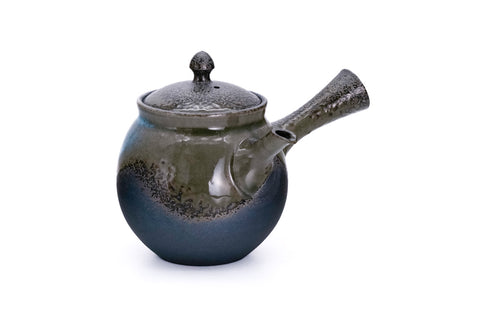 Blue Wavy Glaze Tokoname Teapot - 260ml