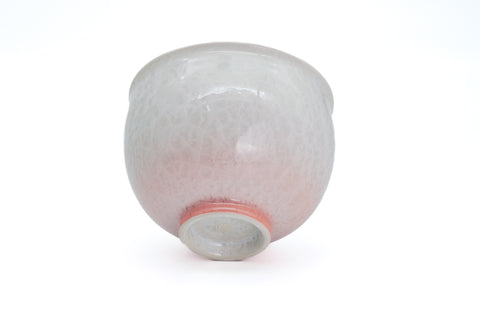 Pink Gradient Hanakessho Crystal Glaze Spouted Matcha Bowl