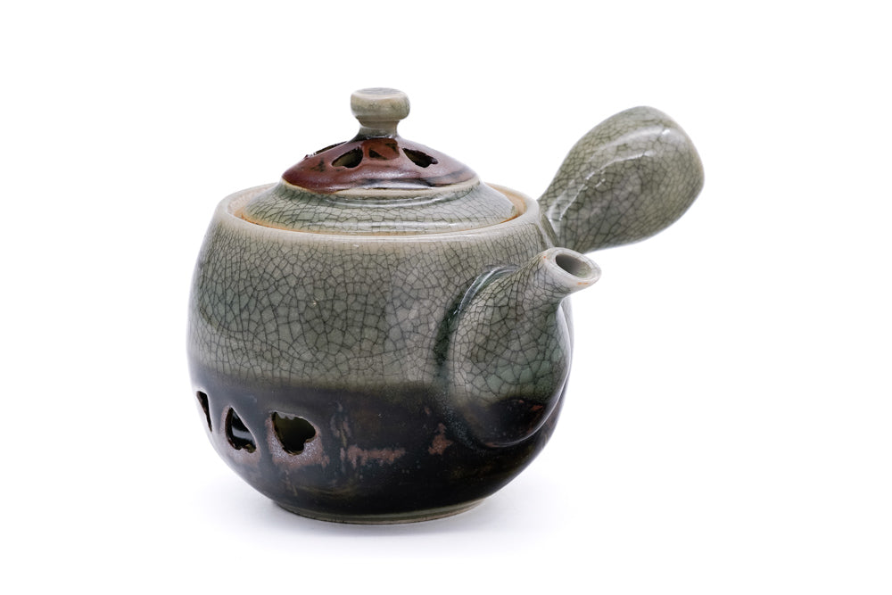 Double-walled Obori Soma-yaki Celadon Japanese Tea Set – Tezumi