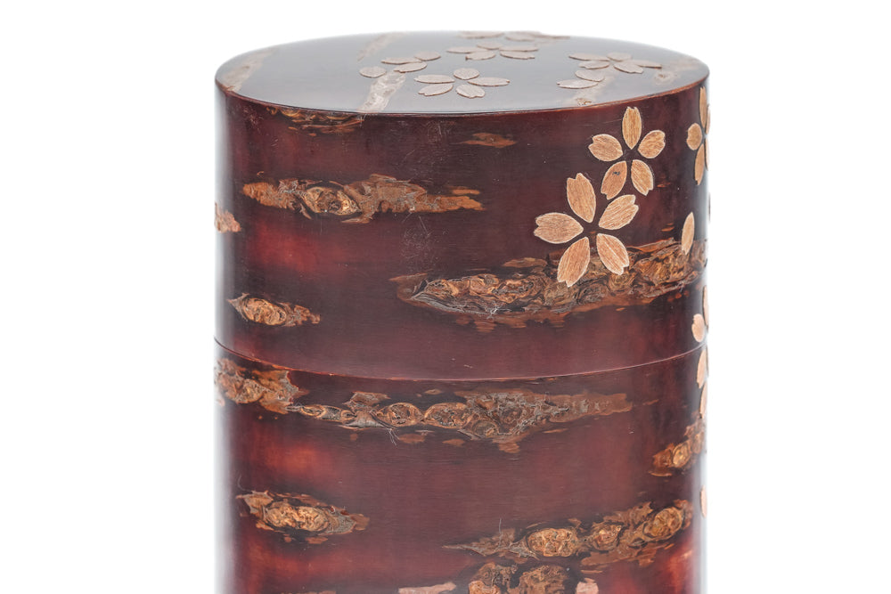Kabazaiku Chazutsu - Sakura Cherry Bark Wooden Tea Canister – Tezumi