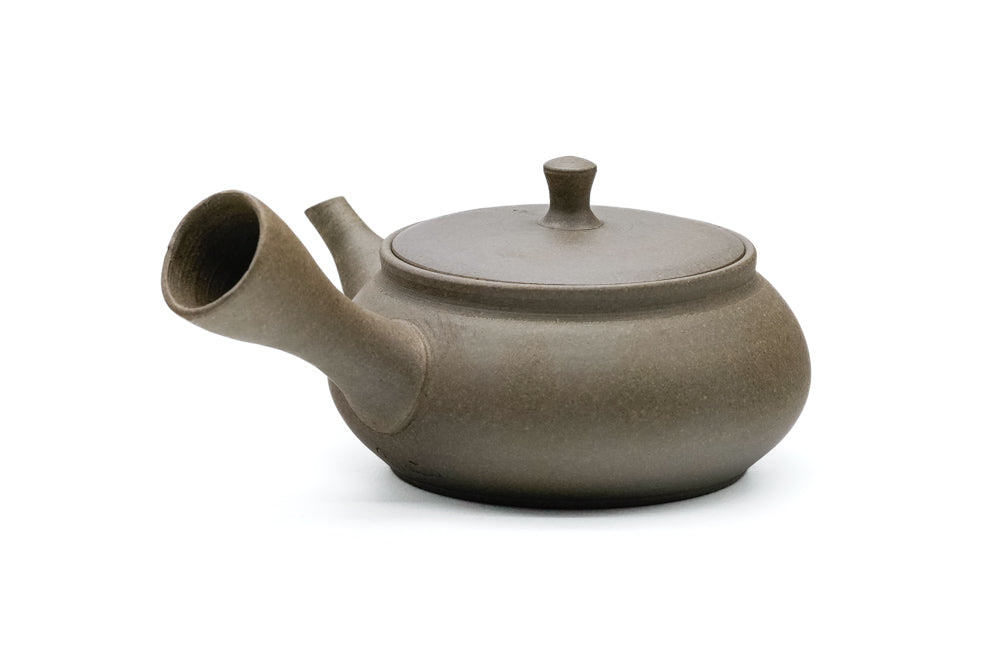 Gyokko Flat Yakishime Tokoname Teapot - Thumbnail 2