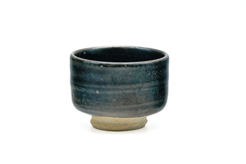 Japanese Teacup - Black Oribe-yaki Guinomi - 70ml