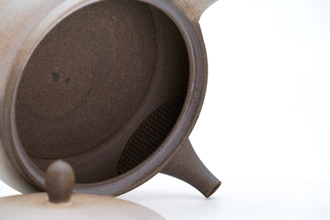 Yakishime Flat Tokoname Teapot  - 200ml