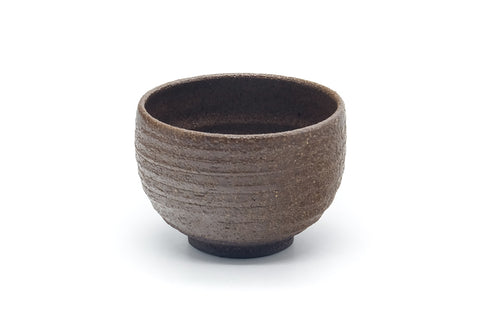 Japanese Teacup - Brown Stoneware Yunomi - 100ml