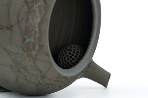 Grey Mogake Maru-gata Kyusu  - 300ml