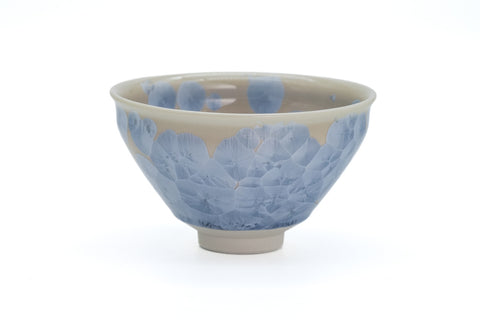 Icy Blue Hanakessho Crystal Glaze Tenmoku Chawan