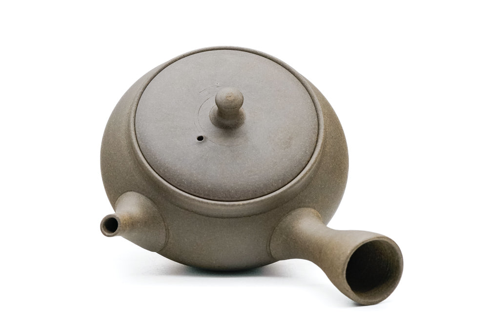 Gyokko Flat Yakishime Tokoname Teapot - Thumbnail 3