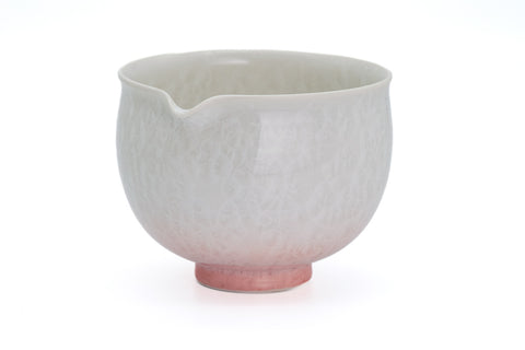 Pink Gradient Hanakessho Crystal Glaze Spouted Matcha Bowl