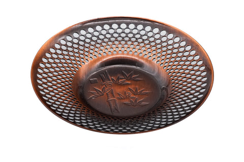 Japanese Chataku - Set of 4 Unique Metal Tea Saucers