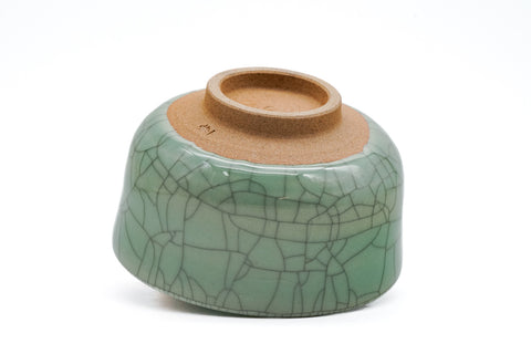 Japanese Matcha Bowl - Crackled Celadon Glazed Chawan
