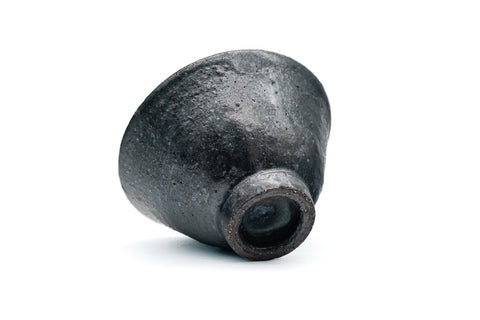 Matte Black Asagao-gata Yunomi - 60ml
