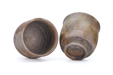 Pair of Sangiri Bizen-yaki Teacups - 200ml