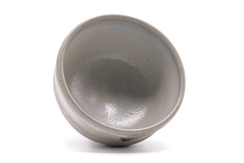 Japanese Matcha Bowl - Abstract Milky White Glazed Chawan - 400ml