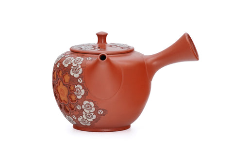 Double-Layer Plum Blossom Tokoname Teapot - 220ml