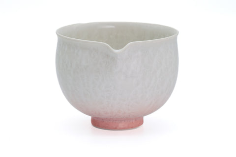 Pink Gradient Hanakessho Crystal Glaze Spouted Matcha Bowl