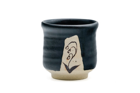 Lily of the Valley Kuro-Oribe Yunomi - 150ml