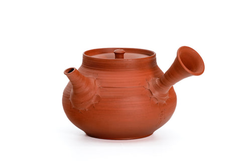 Hon-Shudei Hiranasu-gata Tokoname Teapot - 250ml