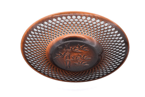 Japanese Chataku - Set of 5 Unique Copper Tea Saucers