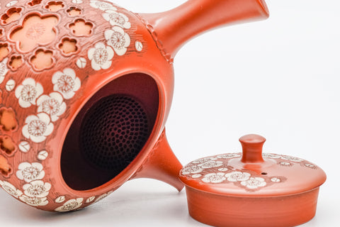 Double-Layer Plum Blossom Tokoname Teapot - 250ml