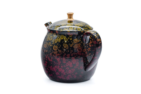 Black Gold Tenmoku Tokoname Rear-Handled Teapot - 200ml