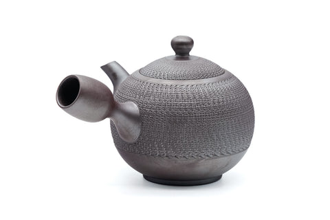 Round Shidei Tochiri Banko-yaki Teapot - 300ml