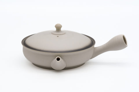 Tea Set - Flat Tokoname Kyusu with Two Gyokurowan