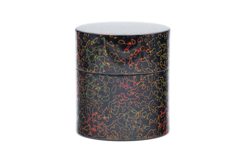 Kuro Kara-Nuri Chazutsu - Black Lacquerware Tea Canister