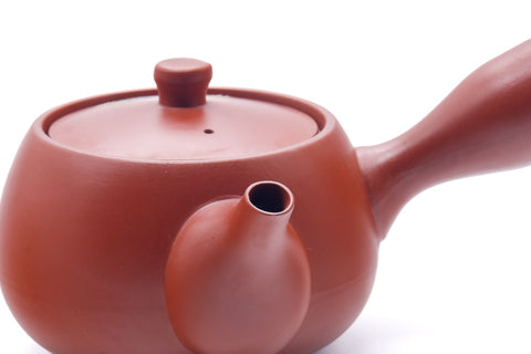 Japanese Kyusu - Engraved Tokoname Mesh Teapot - 350ml