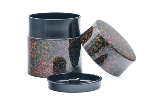Kuro Kara-Nuri Chazutsu - Black Lacquerware Tea Canister