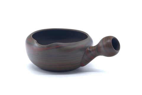 Japanese Yuzamashi - 雲仙窯 Unzen Kiln - Green Nerikomi Water Cooler - 250ml