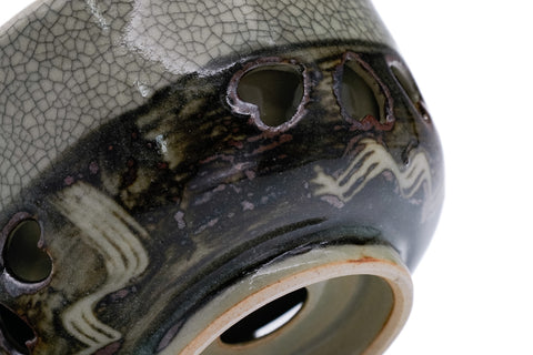 Double-walled Obori Soma-yaki Celadon Sencha Cup - 90ml