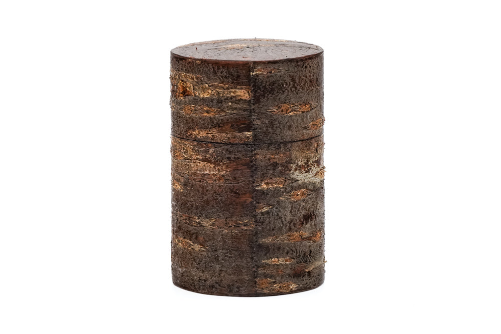 Kabazaiku Chazutsu - Unpolished Wooden Cherry Bark Tea Canister - Thumbnail 2