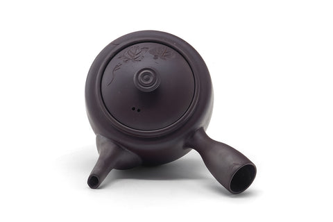 Japanese Kyusu - Floral Engraved Banko Teapot - 200ml