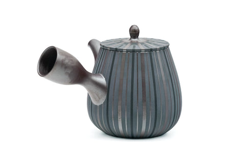 Purple Striped Banko-yaki Teapot - 250ml