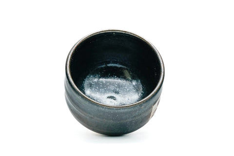 Japanese Teacup - Black Oribe-yaki Guinomi - 70ml