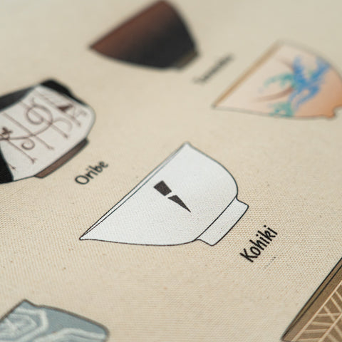 Tezumi Tote Bag - Classic Chawan Styles