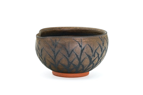 Kurokinsai Spouted Matcha Bowl