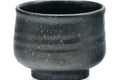 A black Japanese teacup with a matte finish, 100ml in size.