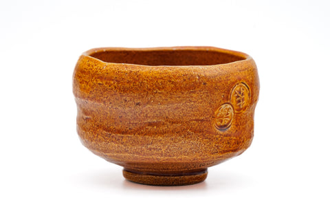 Japanese Matcha Bowl - Vintage Candy Glazed Raku-yaki Chawan