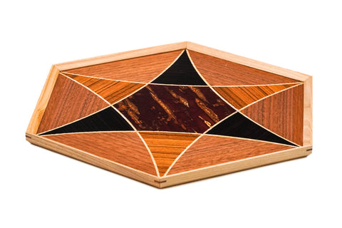 Brilliant Kabazaiku Maru-bon - Wooden Cherry Bark Tray