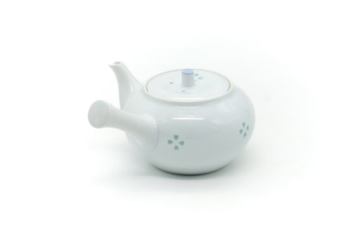 Japanese Kyusu - Floral Porcelain Arita-yaki Teapot - 340ml