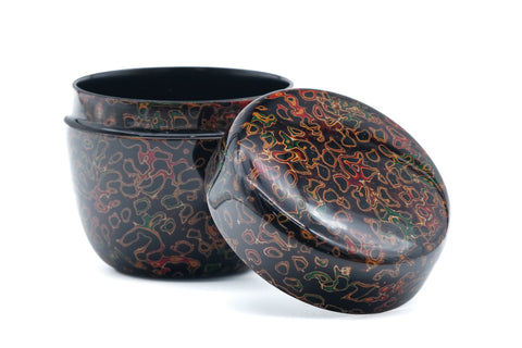 Kuro Kara-nuri Natsume - Black Lacquer Tea Caddy