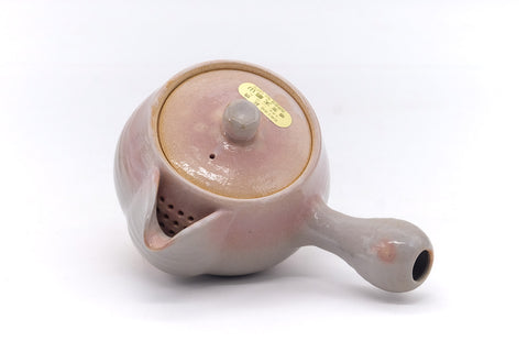 Japanese Tea Set - Pink Gohonte Hagi-yaki Kyusu with 5 Yunomi Teacups