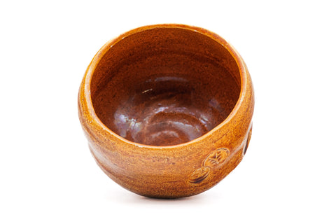 Japanese Matcha Bowl - Vintage Candy Glazed Raku-yaki Chawan