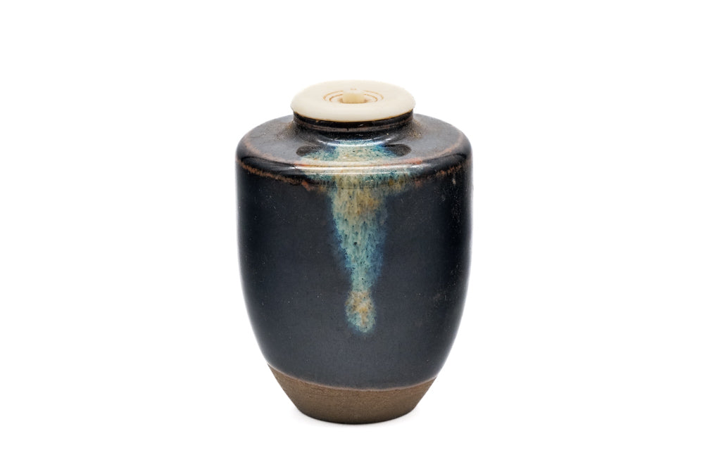 Yosuke Kawabata1台目 Japanese Chaire - Katatsuki Seto-yaki Tea Caddy with Shifuku – Tezumi