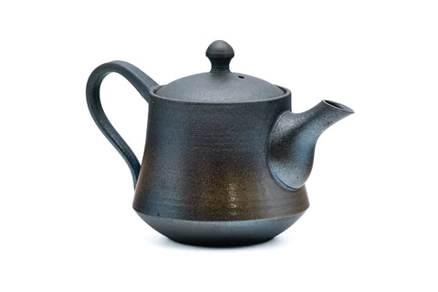 Metallic Glazed Rear-Handled Tokoname Teapot - 140ml