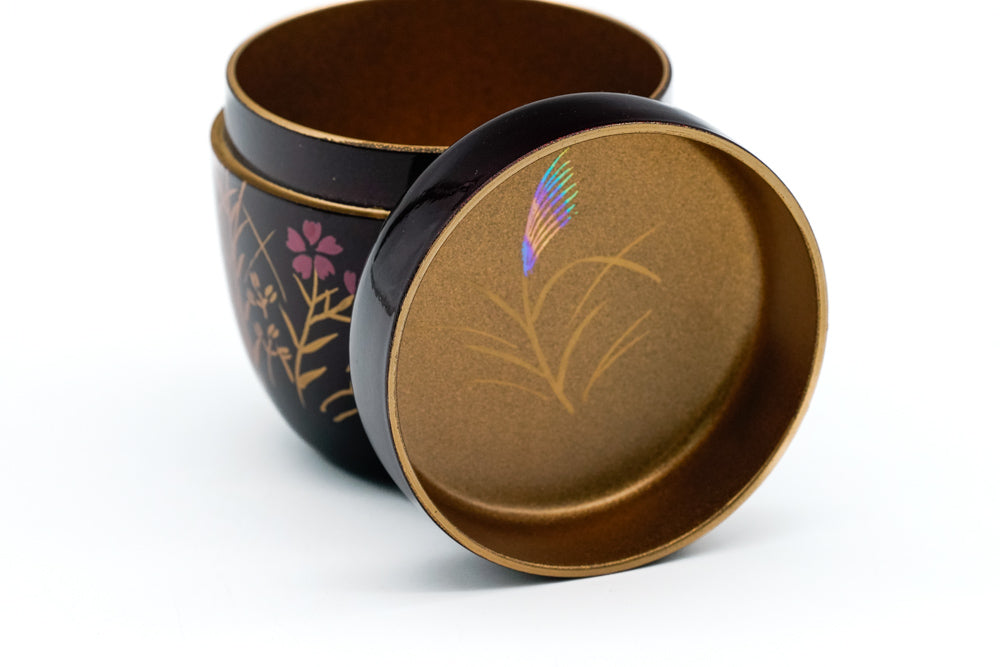 Akigusa Natsume - Autumn Plants Lacquer Tea Caddy – Tezumi