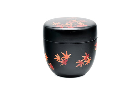 Momiji Natsume - Black Lacquer Tea Caddy