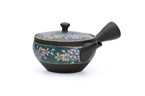 Hand-painted Kutani-style Sakura Tokoname Teapot - 150ml